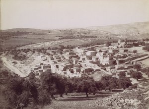 Vista general de Betania, ca. 1880 de Félix Bonfils