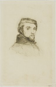 Retrato de Fantin-Latour de Félix Henri Bracquemond