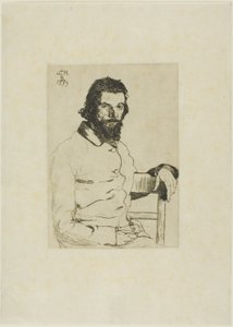 Retrato de Meryon de Félix Henri Bracquemond