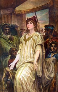 Ester suplicando por su pueblo, 1926 de Félix Joseph Barrias