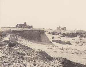 Assouan, ruinas de la antigua muralla árabe, al sureste de la ciudad de Félix Teynard