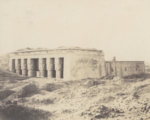 Dendérah Tentyris, Templo de Athôr - Vista General de Félix Teynard