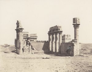 Erment Hermonthis, Vista General de las Ruinas -Templo y Mammisi
