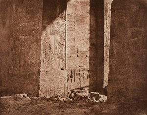 Primer Pilón - Inscripción Francesa Tallada en el Embrague Oriental en el Punto H, Isla de Fila, 1851 de Félix Teynard