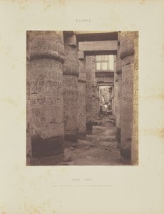 Karnak (Tebas). Palacio - Sala Hipóstila - Vista transversal desde el punto K