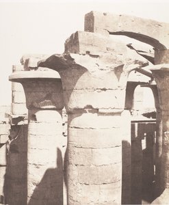 Karnak Tebas, Palacio - Sala Hipóstila - Columnata Central - Chapi..., 1851-52, impreso 1853-54