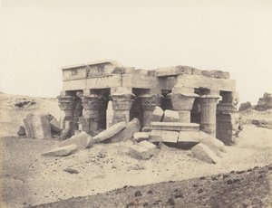 Kôm-Ombou Ombos, Vue Générale des Ruines, 1851-52, impreso 1853-54 de Félix Teynard