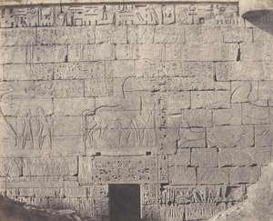 Médinet-Abou Thèbes, Constructions Postérieures - Fragmento de Escultura de Félix Teynard