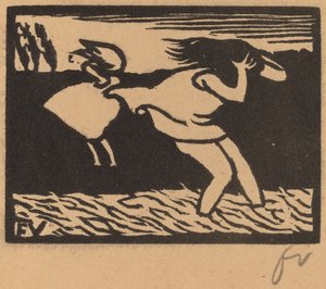 Bañistas sorprendidas por la tormenta de Félix Vallotton