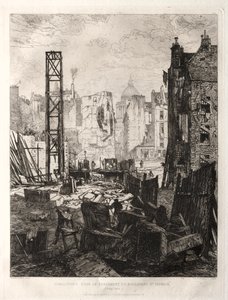 Demolitions pour la Perement du Boulevard St. Germain de Félix Vallotton