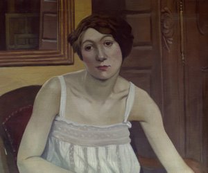 Retrato de mujer de medio cuerpo de Félix Vallotton