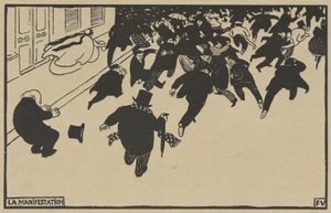 La manifestación de Félix Vallotton