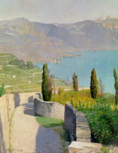 Paisaje junto al lago de Chexbres de Félix Vallotton