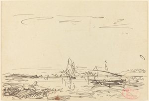 Ensenada con un Velero
