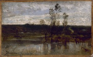 Riverside, entre 1850 y 1860 (óleo sobre papel y lienzo)