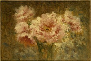 Flores, 2ª mitad del siglo XIX (óleo sobre madera) de Félix Ziem
