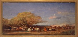 Cerca de Argel, hacia 1859 (óleo sobre madera)