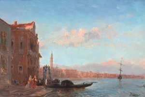 Gente saliendo de un palacio, Canal della Grazia