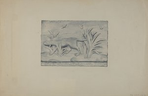 Panel de Relieve de Perro