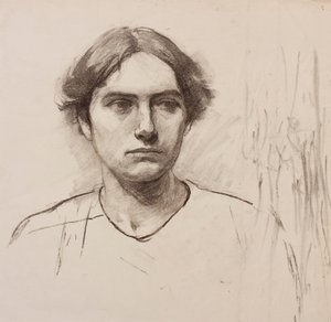Cabeza de un modelo de escuela de arte, c.1900 de Florence Eleanor Shepard