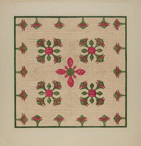 Colcha de apliqué de Florence Hastings