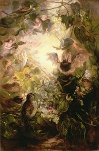 La caza del hada (óleo sobre lienzo)