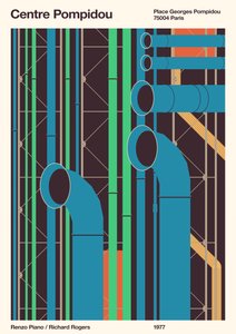 Centro Pompidou - París, 2020 (digital)