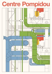 Centro Pompidou, 2023 (digital) de Florent Bodart