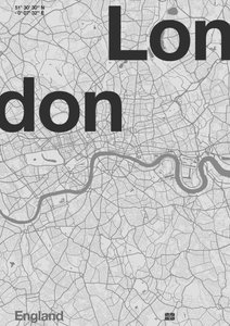 Mapa minimalista de Londres