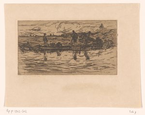 Paisaje con dos figuras junto al agua
En el páramo (título original) de Floris Verster
