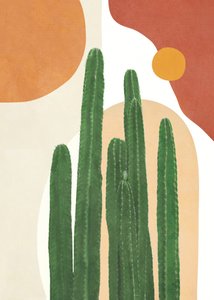 Cactus del desierto boho de Flow Line