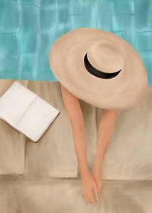 Relajación veraniega junto a la piscina