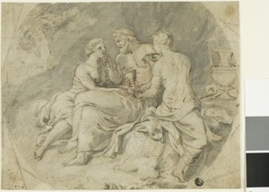 Lot y Sus Hijas de Follower of Charles Le Brun