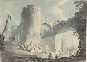 Escena del Puerto de Follower of Claude Joseph Vernet