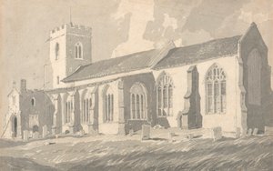 Lado sur de la iglesia de Catfield, Norfolk de Follower of John Sell Cotman