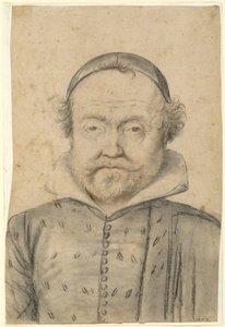 Retrato de un Hombre Barbudo con Jubón y Gorro de Follower of Lagneau