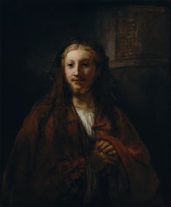 Cristo con un bastón de Follower of Rembrandt