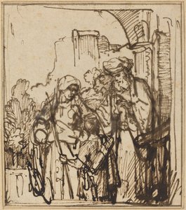El Despido de Agar de Follower of Rembrandt van Rijn