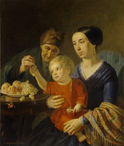 Retrato de familia, 1848 de Foma Gavrilovich Toropov