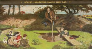 Dalton Recogida de gas del incendio de Marsh de Ford Madox Brown