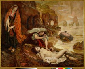 Haydee encuentra el cadáver de Don Juan de Ford Madox Brown
