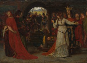 Rey Lear, c.1860 (óleo sobre tabla adherido a lienzo) de Ford Madox Brown