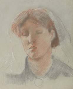 Emma, la esposa del artista, el día de su boda