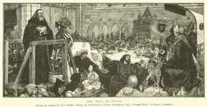 El juicio de Wyclif de Ford Madox Brown