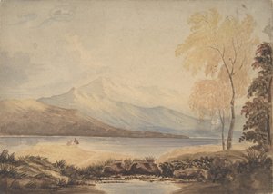 Paisaje de los lagos, principios del siglo XIX de Formerly attributed to Copley Fielding.