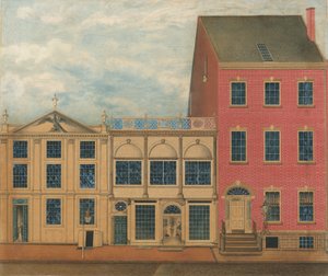 La tienda y almacén de Duncan Phyfe, 168-172 Fulton Street, Nueva York, ca. 1816 de Formerly attributed to John Rubens Smith