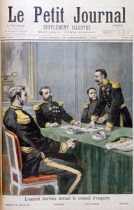 El almirante Gervais frente a la junta de investigación, 1895 de Fortuné Méaulle
