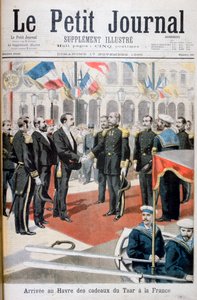 Llegada a Le Havre de los regalos del Zar en Francia, 1895