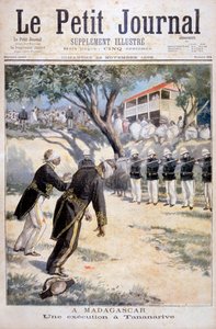 Ejecución por pelotón de fusilamiento en Tananarive, Antananarivo, Madagascar, 1896 de Fortuné Méaulle
