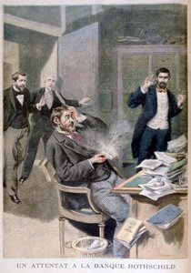 Explosión de una carta bomba enviada al Barón Alphonse de Rothschild, 1895